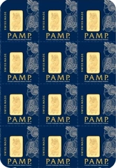 12 x 1g Lingote de oro PAMP Multigramo acuñado