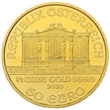 Filarmónica Austriaca de 1/2oz de Oro 2020