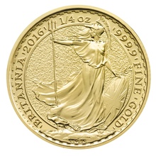 Britannia de 1/4oz de Oro 2016