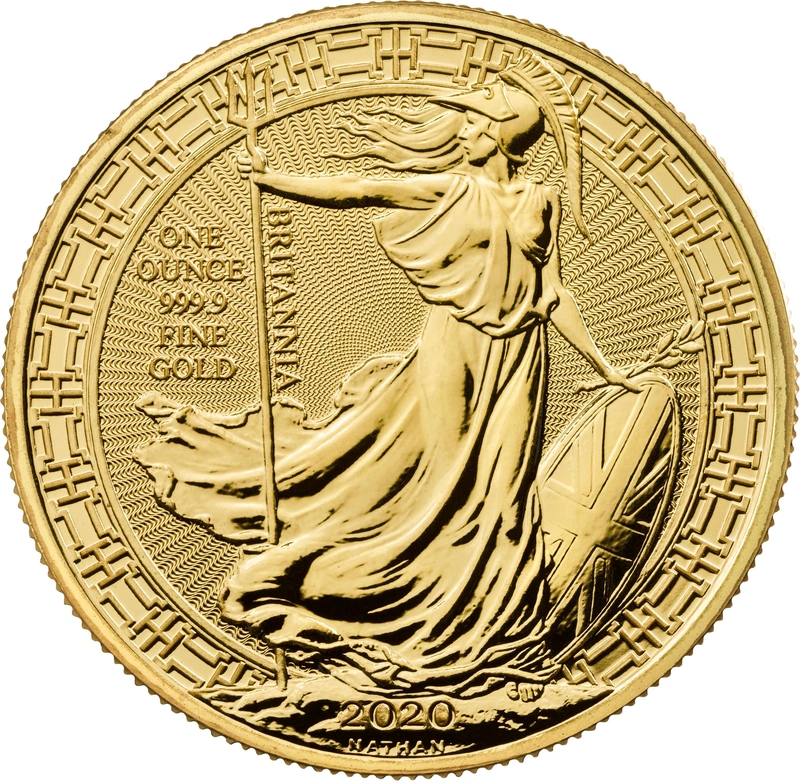 Moneda Britannia de Oro de 1 oz 2020 Borde Oriental