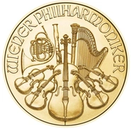 Moneda Filarmónica Viena de Oro de 1/4 oz 2023