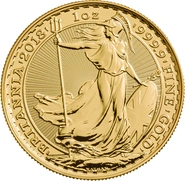 Moneda Britannia de Oro de 1 oz 2018