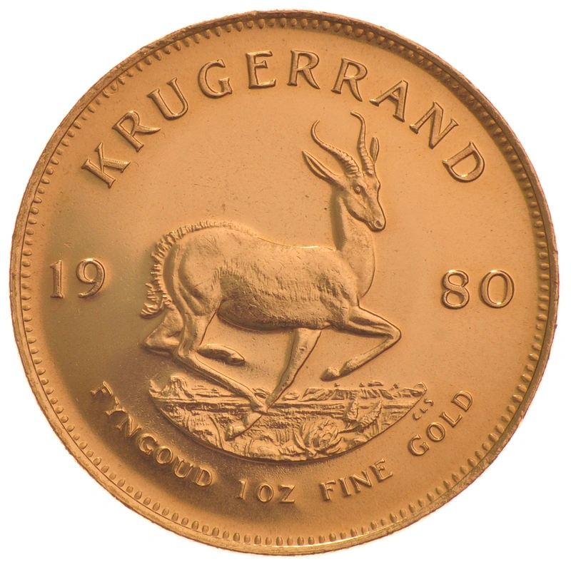 Moneda Krugerrand de 1 oz de Oro 1980