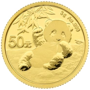 Moneda Panda Chino de Oro de 3 g 2020