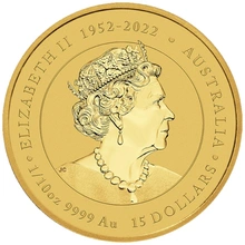 Moneda Perth Mint Calendario Lunar de Oro de 1/10 oz Año del Dragón Coloured 2024
