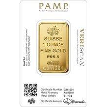 Lingote de Oro de 1 oz Lady Fortuna PAMP