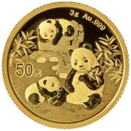 Moneda Panda Chino de Oro 3 g 2025