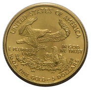 Moneda American Eagle de Oro de 1/10 oz 1986