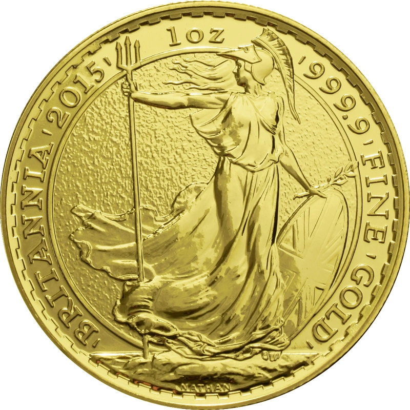 Moneda Britannia de Oro de 1 oz 2015