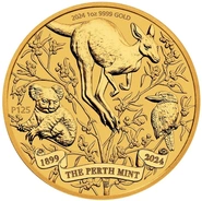 Moneda de Oro de 1 oz del 125º Aniversario de la Casa de la Moneda de Perth 2024