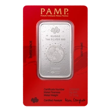Lingote de Plata de 1 oz PAMP Año de la Serpiente 2025