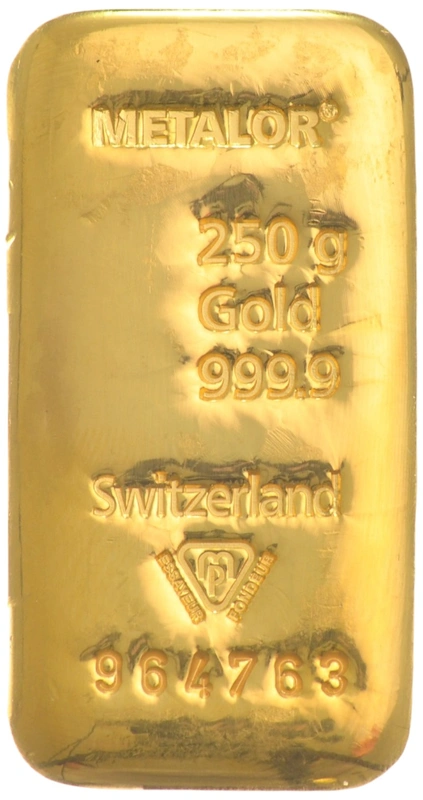 250g Gold Bar Metalor