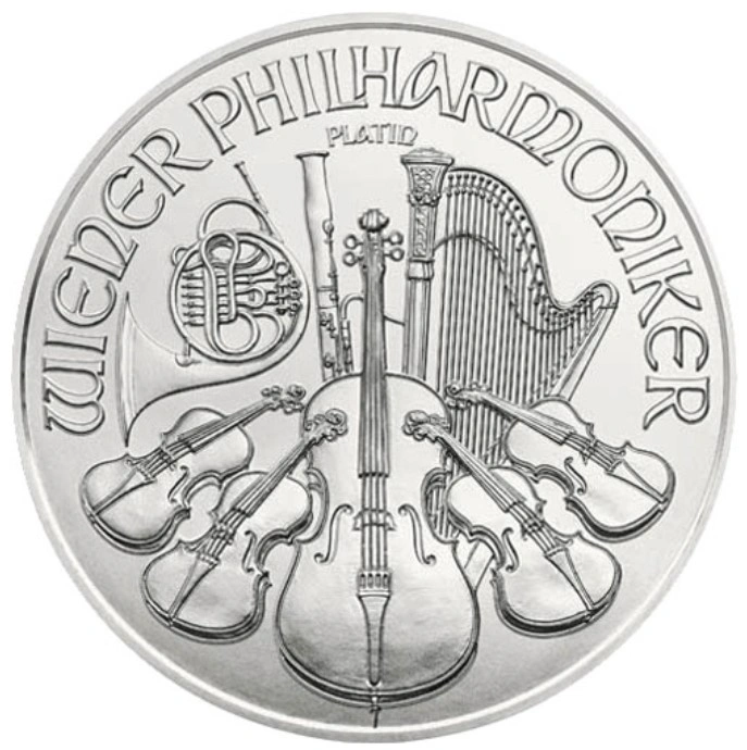 Moneda Filarmónica Viena de de Platino 1 oz 2022