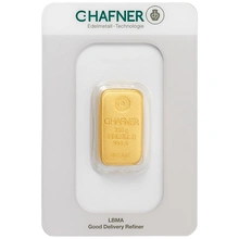 Lingote de Oro de 250 g C. Hafner Fundido