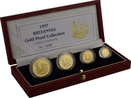 Juego de 4 Britannias Proof 1997 (en Caja Original)