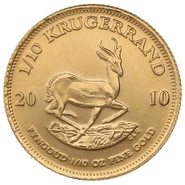 Moneda Krugerrand de 1/10 oz de Oro 2010