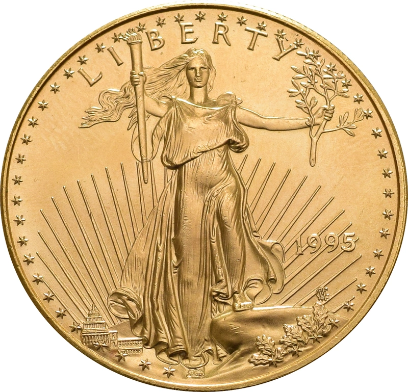 Moneda American Eagle de Oro de 1 oz 1995