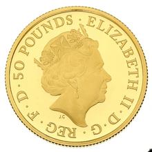 Moneda Britannia de Oro de 1/2 oz Proof 2019