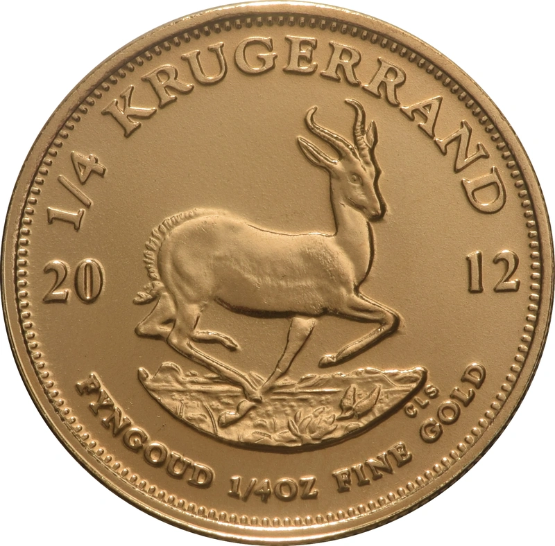Moneda Krugerrand de 1/4 oz de Oro 2012