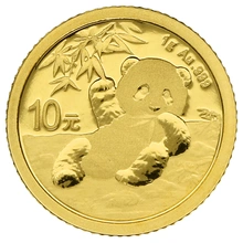 Moneda Panda Chino de Oro de 1 g 2020