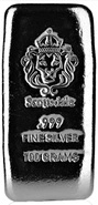 Lingote de Plata de 100 g Scottsdale de 100g