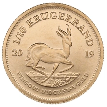 Moneda Krugerrand de 1/10 oz de Oro 2019