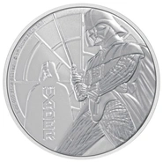 Moneda Darth Vader de Plata de 1 oz 2022