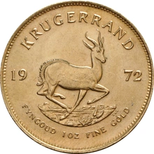 Moneda Krugerrand de 1 oz de Oro 1972