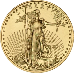 Moneda American Eagle de Oro de 1/4 oz 2018