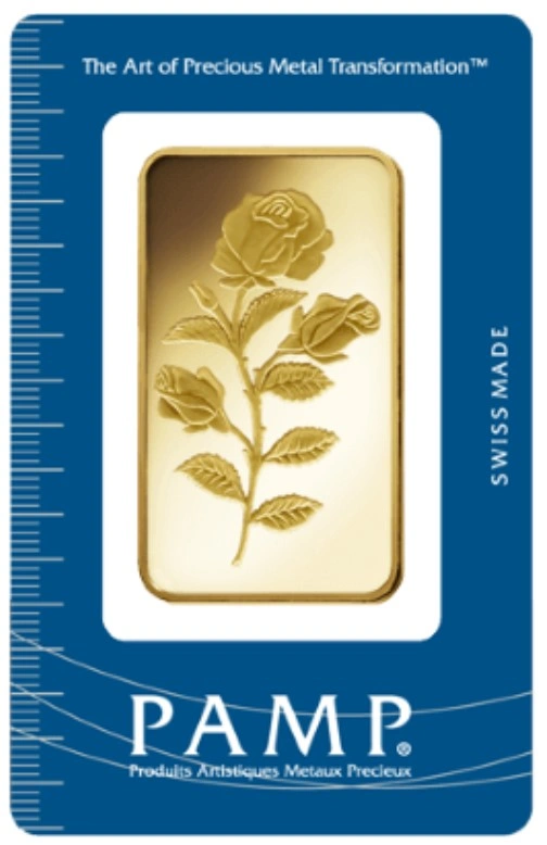 Lingote de Oro de 100 g PAMP Rosa