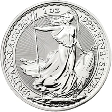 Moneda Britannia de Plata de 1 oz 2020