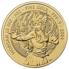 Moneda Mitos y Leyendas Morgana de Oro de 1 oz 2024