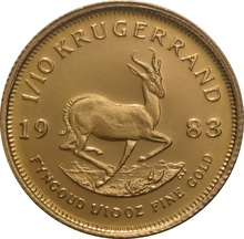 Krugerrand de 1/10oz de Oro 1983