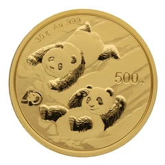 Moneda Panda Chino de Oro de 30 g 2022