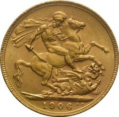 Moneda Soberano de Oro 1906 Eduardo VII (L)