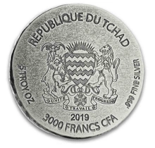 Moneda de Plata de 5 onzas en caja 2019 Esfinge de Hatshepsut