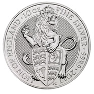 El León de Inglaterra, 10oz de Plata - Bestias de la Reina