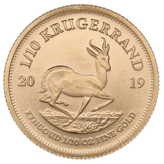 Moneda Krugerrand de 1/10 oz de Oro 2019