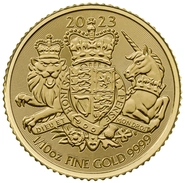 Moneda Escudo de Armas Real de Oro de 1/10 oz 2023