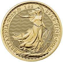 Caja de 100 Monedas de Onza de Oro Britannia de Carlos III