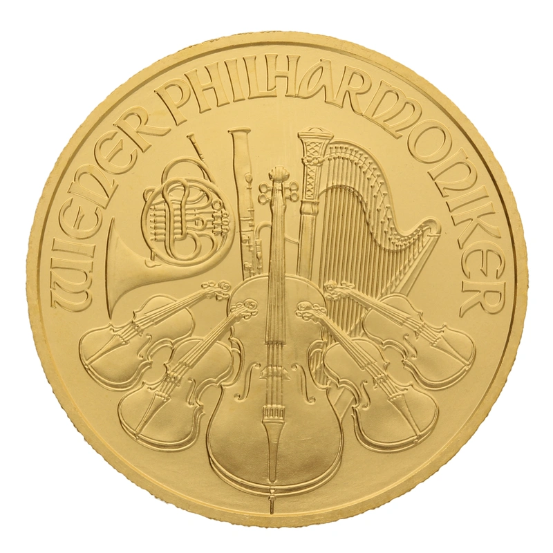 Moneda Filarmónica Viena de Oro de 1/2 oz 2022