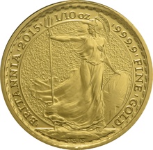 Britannia de 1/4oz de Oro 2015