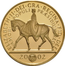 Soberano Quíntuplo Proof 2002 - Jubileo de Oro en Caja Original