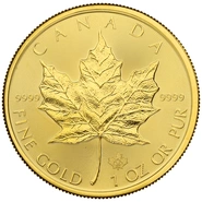 Maple Leaf Canadiense de 1 oz de Oro 2020