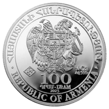 Moneda Arca de Noé Armenia de Plata de 1/4 oz 2023