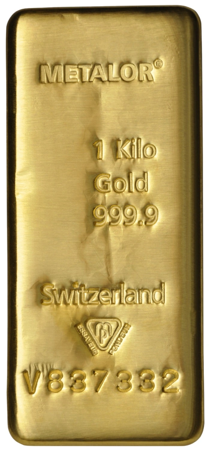 Lingote de Oro de 1 kg Metalor