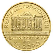 Moneda Filarmónica Viena de Oro de 1/10 oz 2019