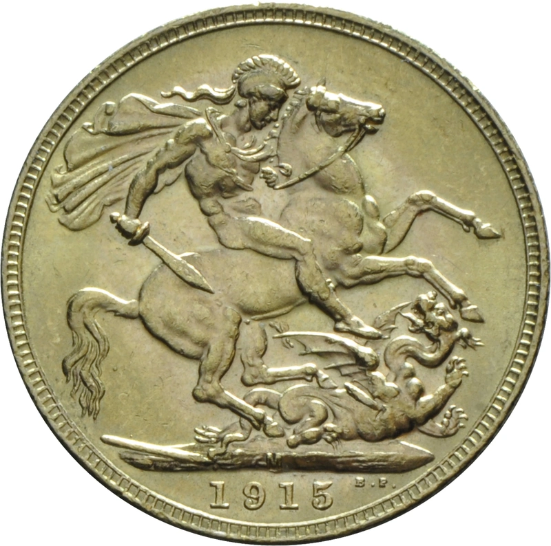 Moneda Soberano de Oro 1915 Jorge V (M)