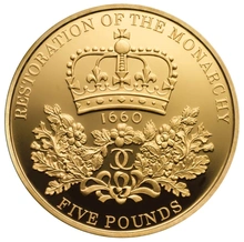 Moneda Soberano Quíntuplo de Oro Proof 2010 Restauración de la Monarquía en Caja Original