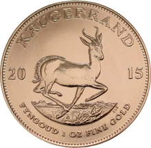 Moneda Krugerrand de 1 oz de Oro 2015